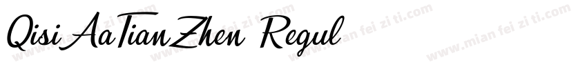 QisiAaTianZhen Regul字体转换
